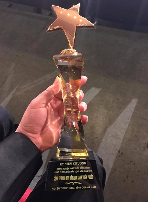 Giải thưởng công ty TNHH Nấm lim xanh Tiên Phước đạt được