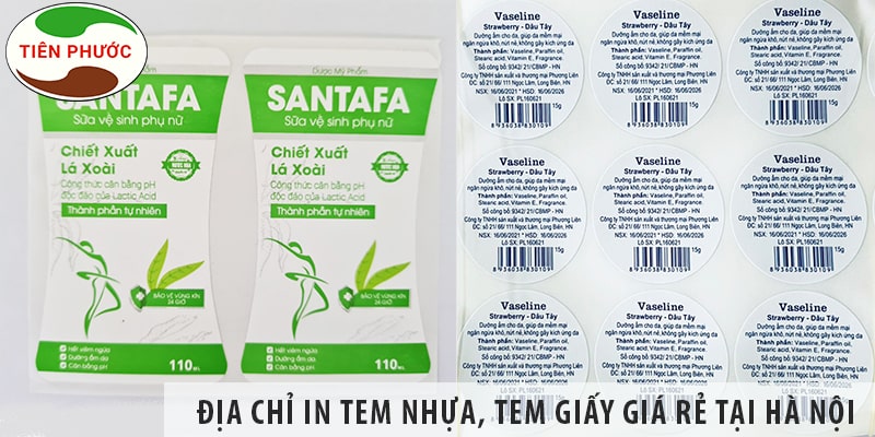 Địa Chỉ In Tem Nhựa, Tem Giấy Giá Rẻ Tại Hà Nội